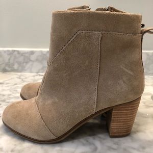 Toms suede Lunata bootie